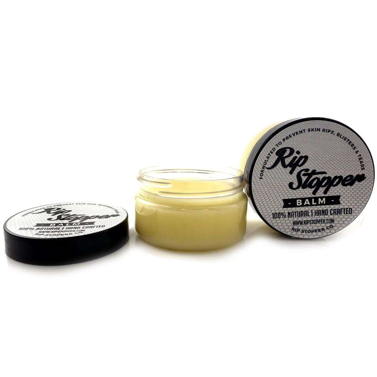 Rip Stopper Balm on athlete's hands after workout