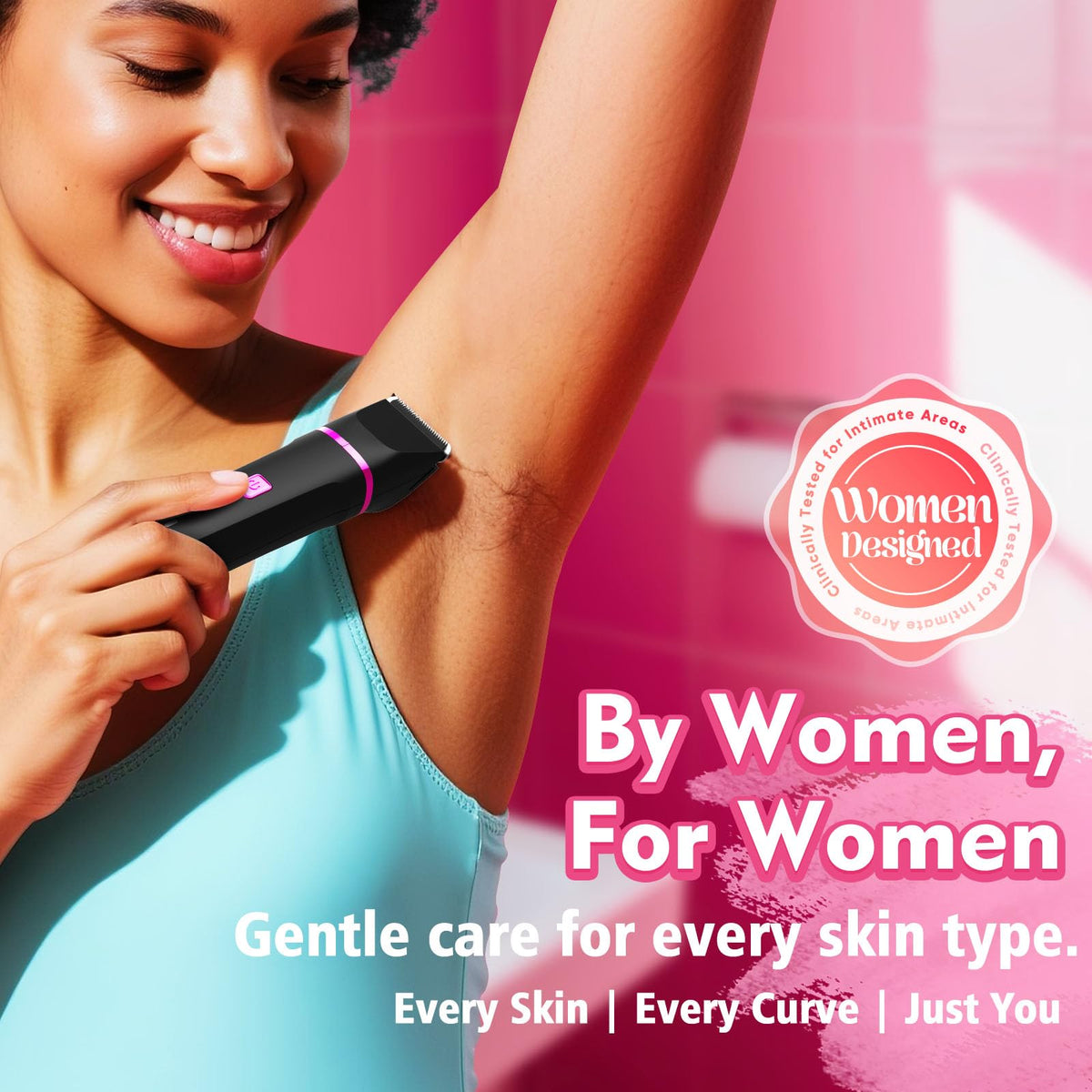 Risina 3-in-1 Bikini Trimmer showing charging cable