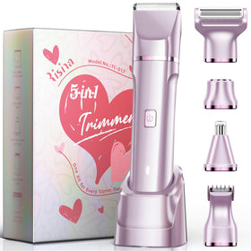 Risina 5-in-1 Bikini Trimmer front view with multiple heads