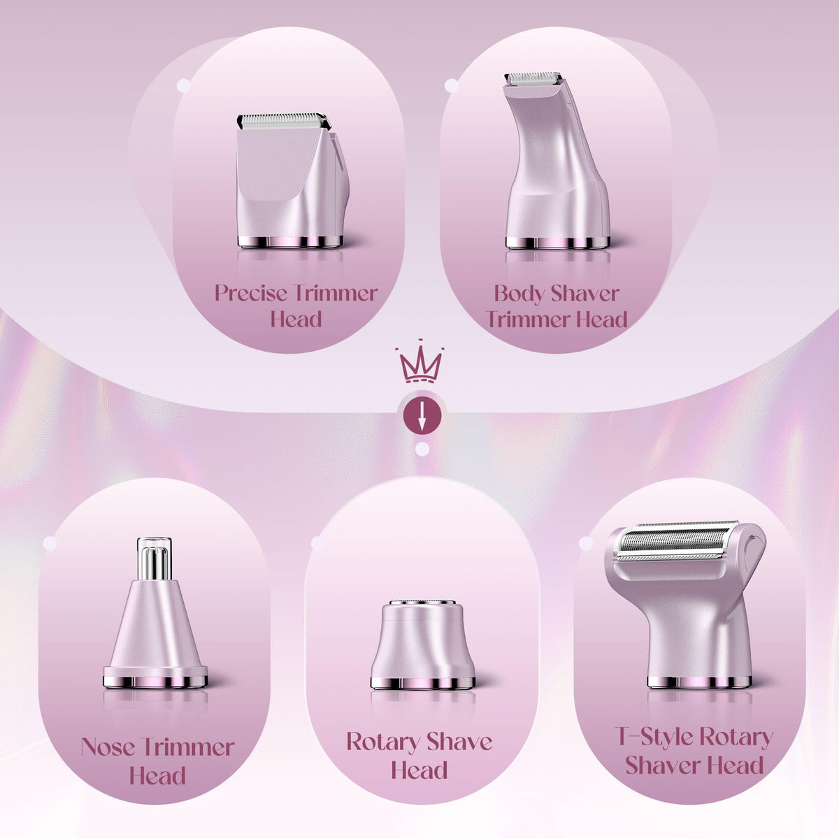 Risina 5-in-1 Bikini Trimmer in shower setting