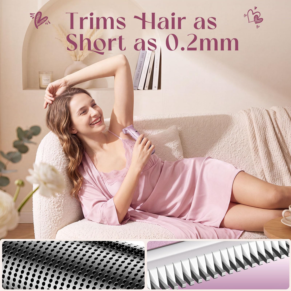 Risina 5-in-1 Bikini Trimmer nose hair trimmer close-up