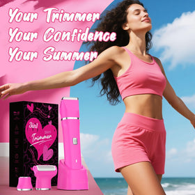 Risina Bikini Trimmer demonstrating use on underarms
