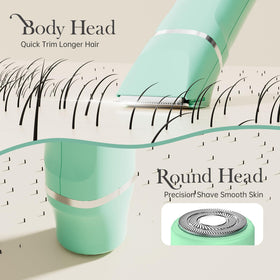 Risina Bikini Trimmer in shower demonstrating waterproof feature