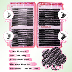 RITALASH cluster lashes displayed in packaging