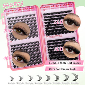 RITALASH cluster lashes showcasing easy application