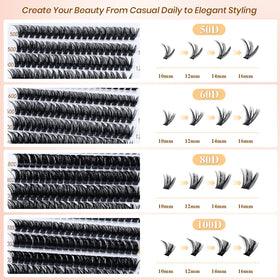 RITALASH eyelash case containing lash clusters