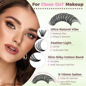 RITALASH eyelash clusters application with tweezers