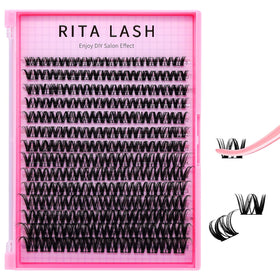 RITALASH Flora Hybrid Volume Wispy Cluster Lashes front view