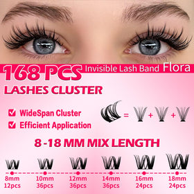 RITALASH Flora Hybrid Volume Wispy Cluster Lashes packaging