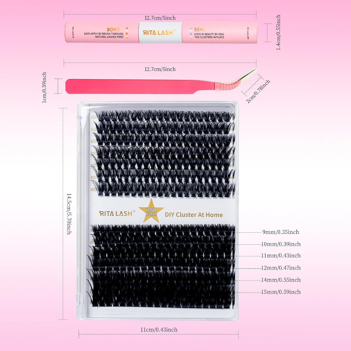 RITALASH lash bond and seal bottle close-up