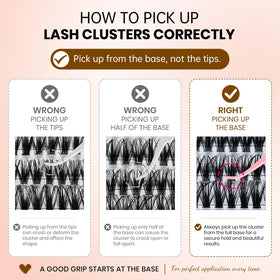 RITALASH Lash Clusters 640PCS in a beauty setup