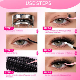 RITALASH Lash Clusters Kit contents laid out