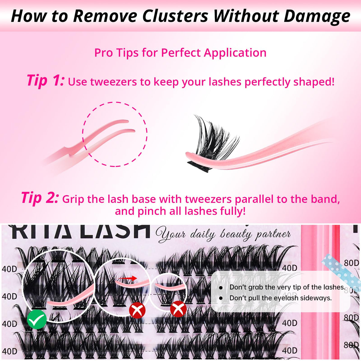 RITALASH Lash Clusters Kit packaging front view
