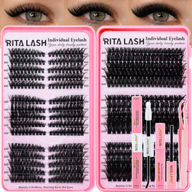 RITALASH Lash Clusters Kit with various lash styles