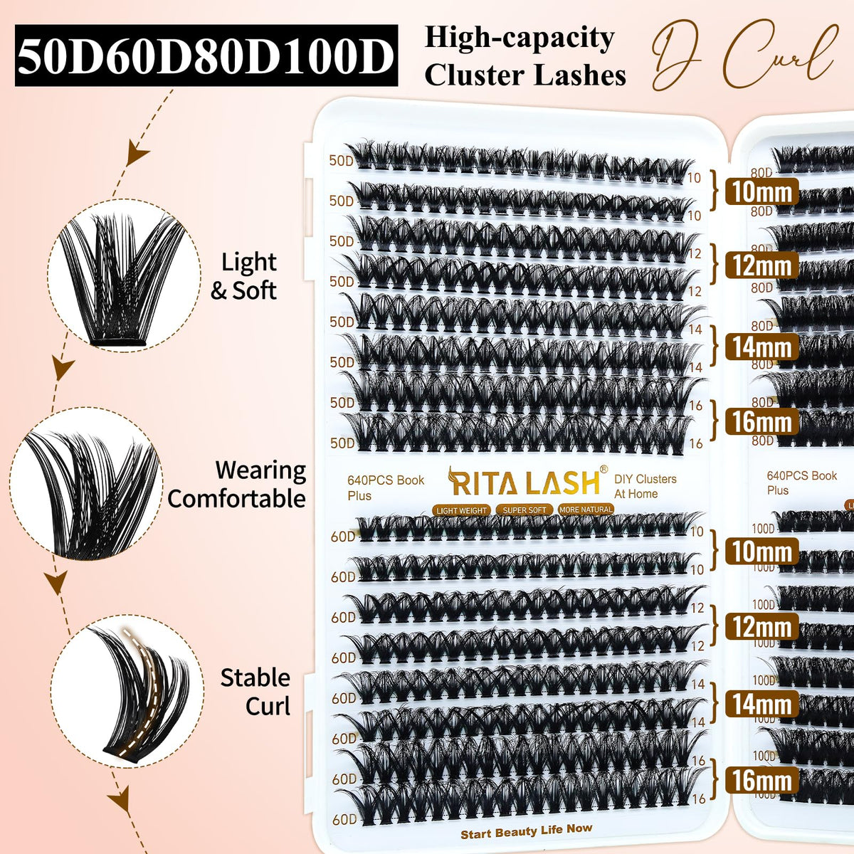 RITALASH lash tweezers for precise application