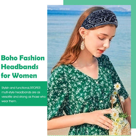 RITOPER headband worn by a woman at the beach
