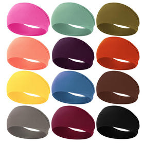 RITOPER Women's Workout Headband in vibrant design front view