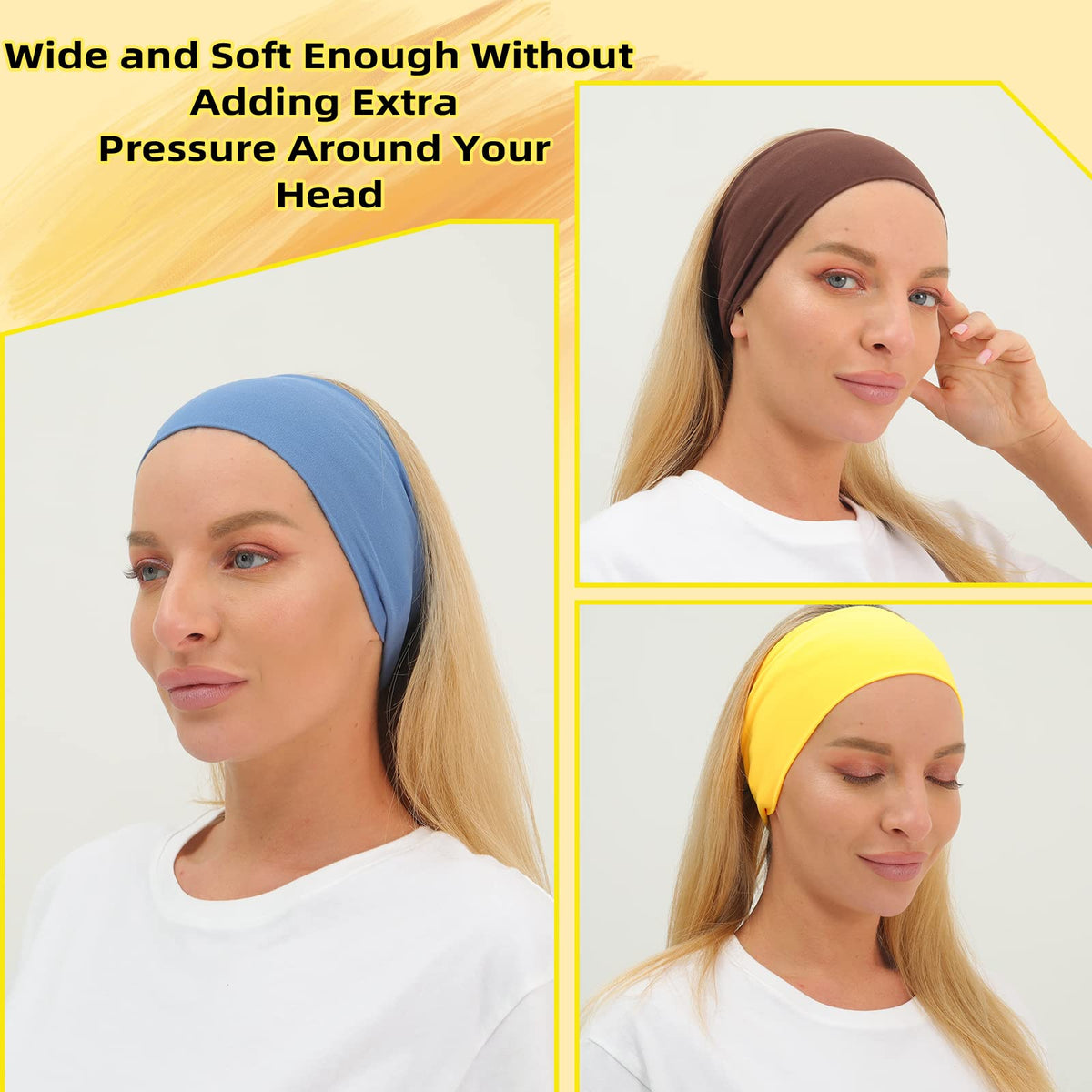 RITOPER Women's Workout Headband showing soft fabric texture