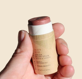 River Organics Blush Multi-Use Stick Dusty Pink texture close-up