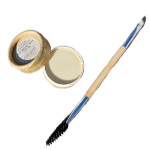River Organics Clear Eyebrow Wax applied to brows