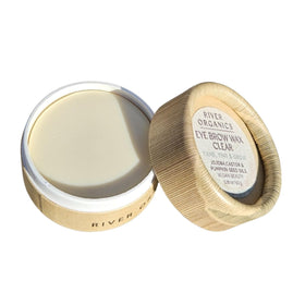 River Organics Clear Eyebrow Wax front view in packaging