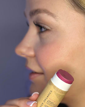 River Organics Cream Blush Stick Bloom Light Pink packaging