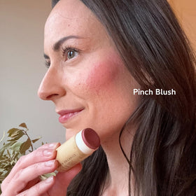 River Organics Cream Blush Stick Pinch side view