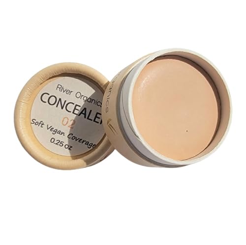 River Organics Zero-Waste Concealer 18g front view in paper jar
