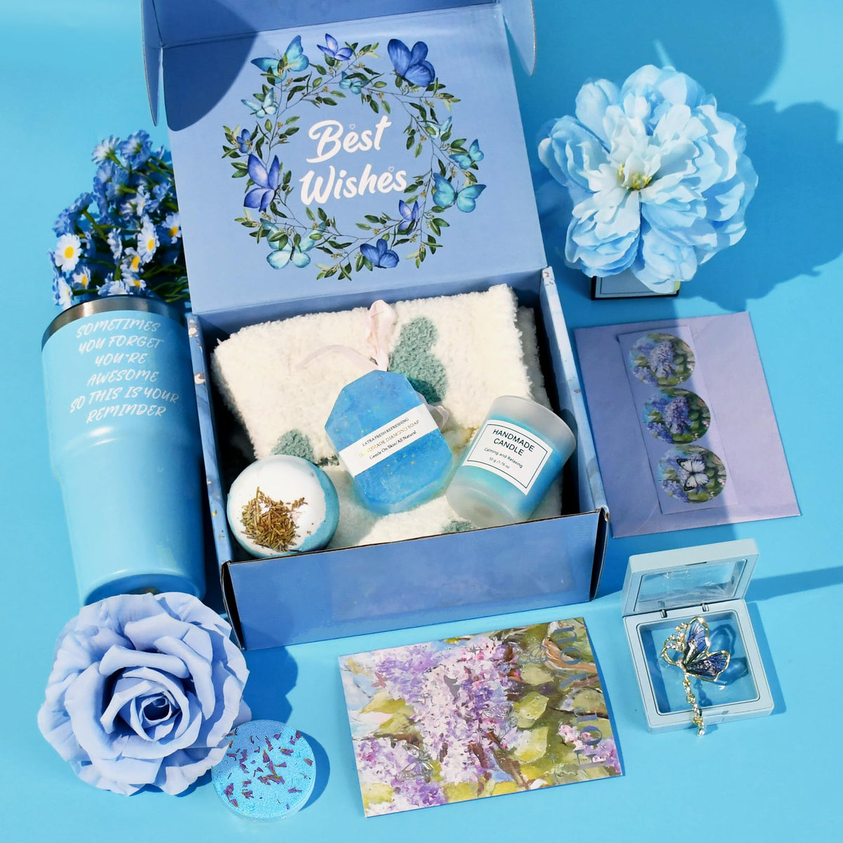 RIYA Spa Gift Set in a cozy home setting