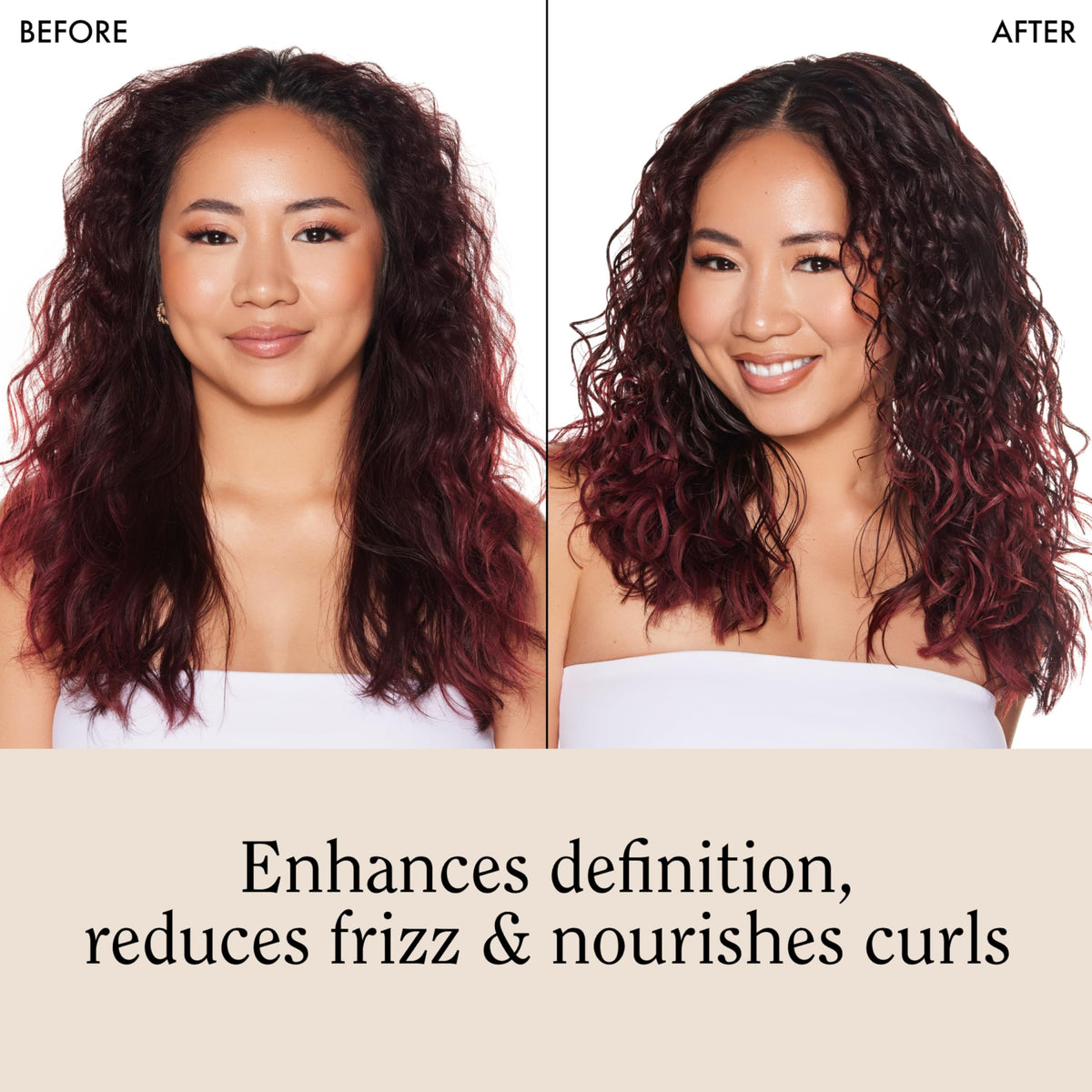 Rizos Curls 3-Step Styling Kit displayed on a bathroom counter