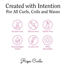Rizos Curls Curl Defining Cream 330g application on curly hair
