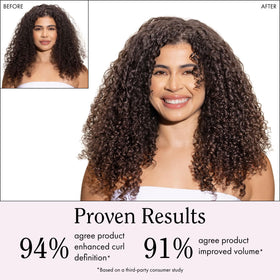 Rizos Curls Curl Defining Cream 330g in a bathroom setting