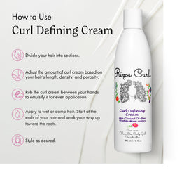 Rizos Curls Curl Defining Cream 330g with natural ingredients