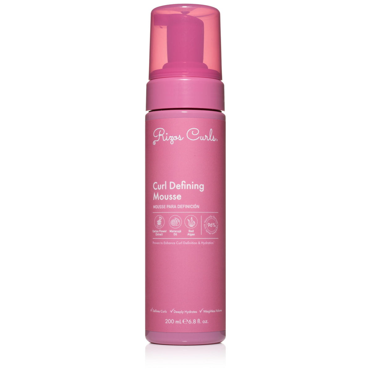 Rizos Curls Curl Defining Mousse front view with packaging