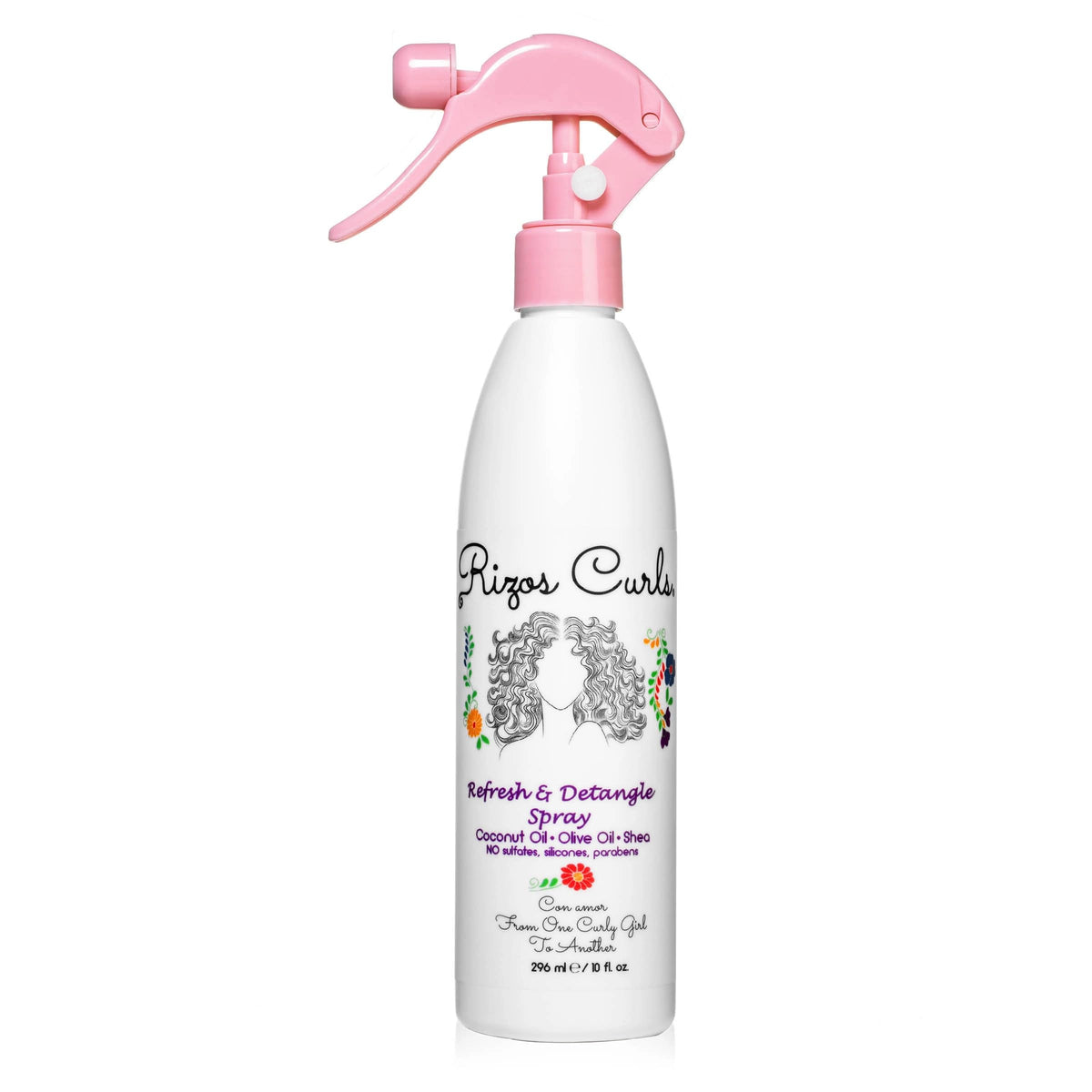 Rizos Curls Refresh & Detangle Spray 340g front view