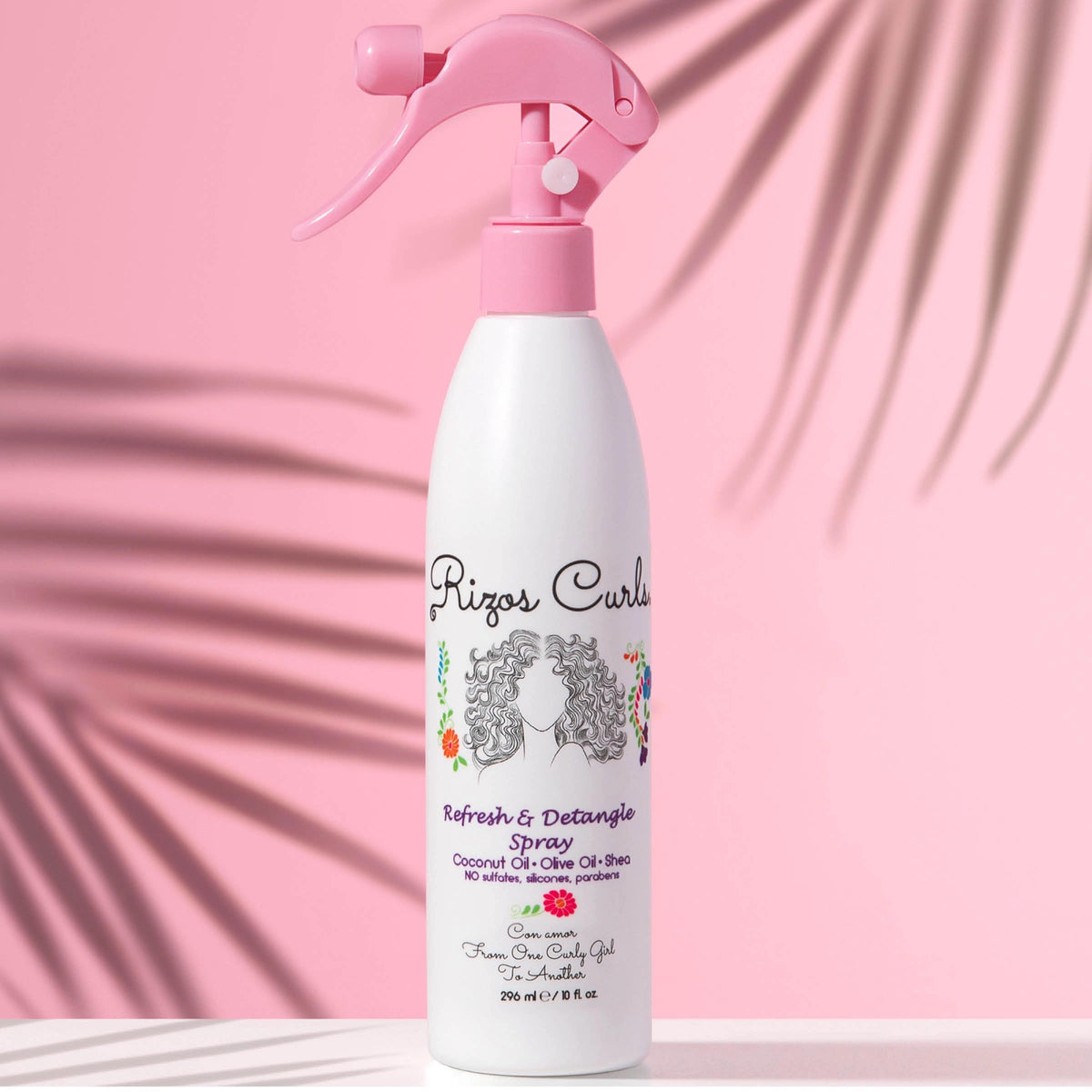 Rizos Curls Refresh & Detangle Spray 340g side view