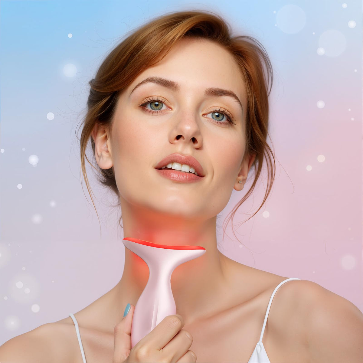 RNAIX Neck Massager showing three vibration settings