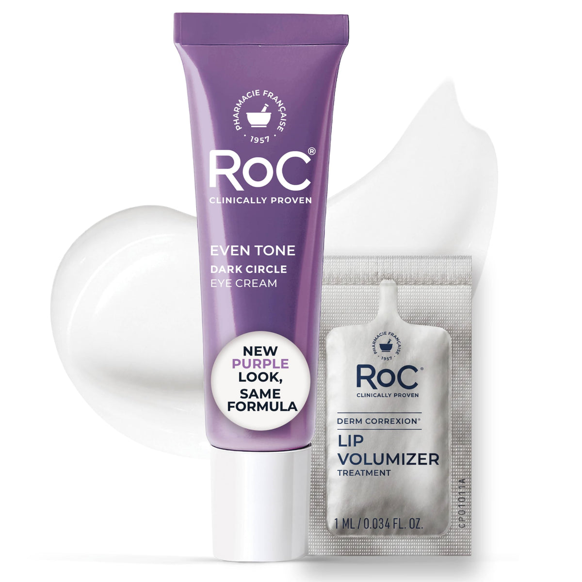 RoC Brightening 5 in 1 Eye Cream 0.5oz front view