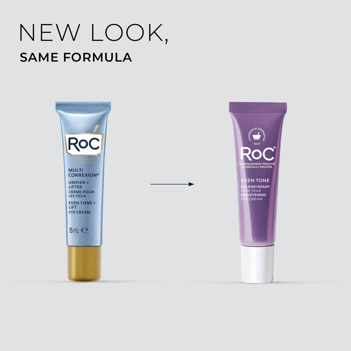 RoC Brightening Eye Cream jar with lid off