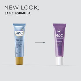 RoC Brightening Eye Cream jar with lid off