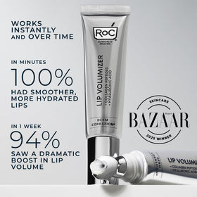 RoC Derm Correxion Lip Volumizer on a vanity