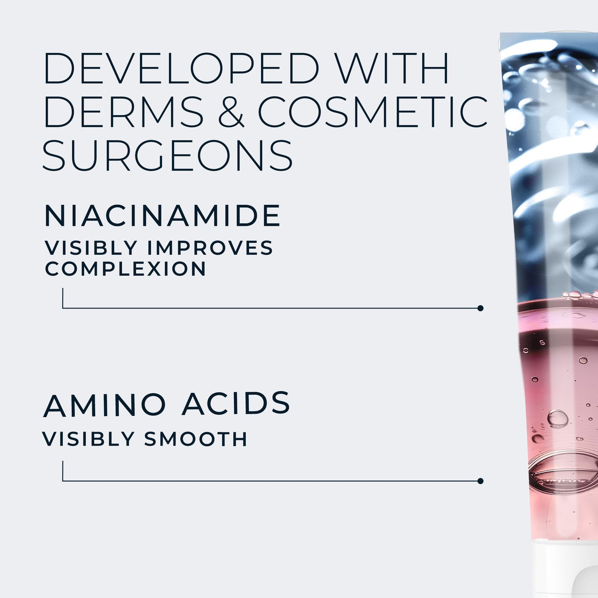 RoC Derm Correxion Serum Cleanser with fresh towel