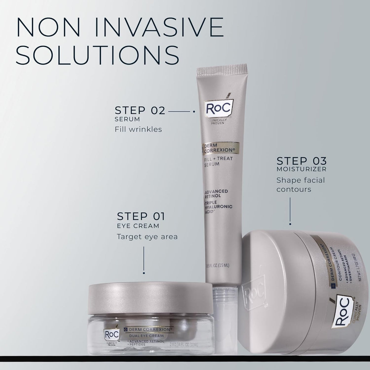 RoC Dual Eye Cream ingredients list on packaging