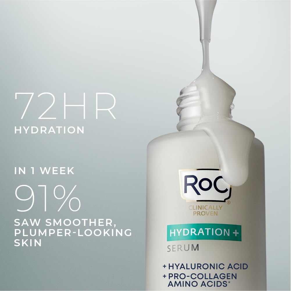 RoC Hydration+ Serum texture on a hand