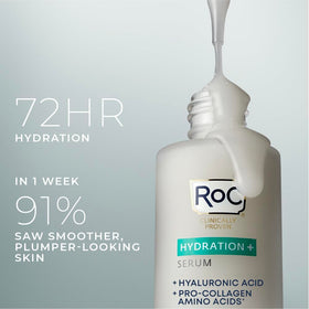 RoC Hydration+ Serum texture on a hand