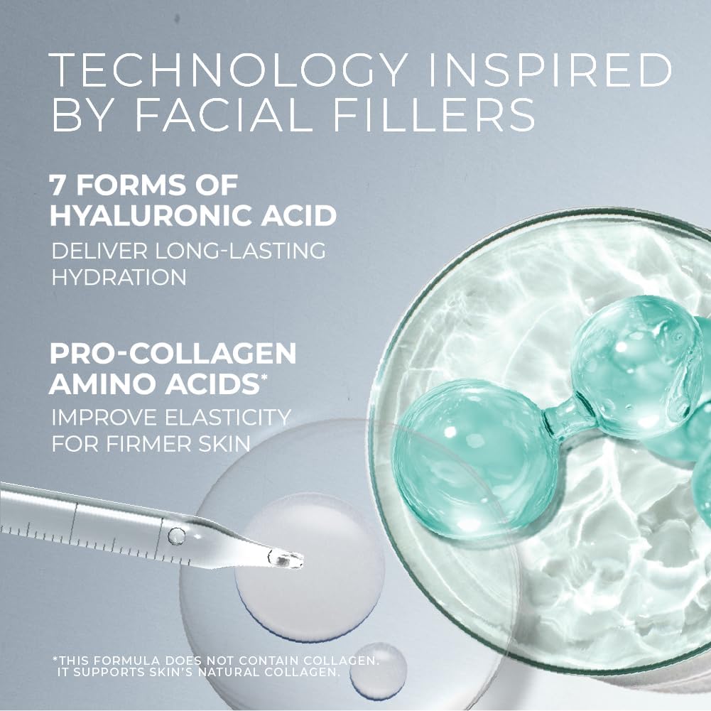 RoC Hydration+ Serum with a backdrop of skincare products