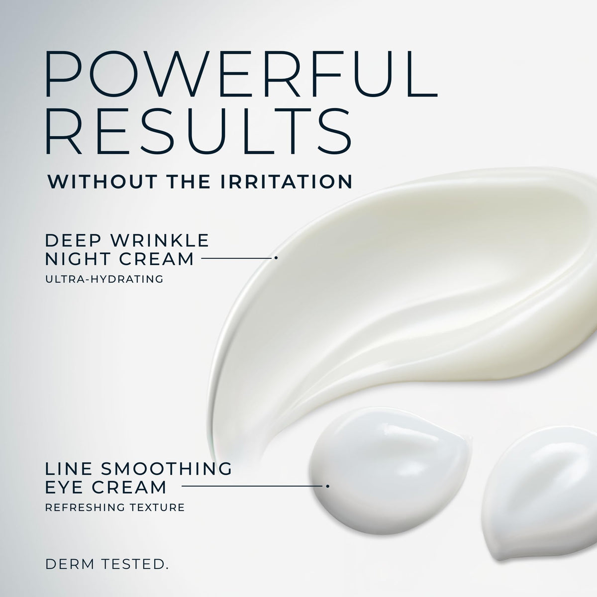 RoC Line Smoothing Eye Cream applied around eyes