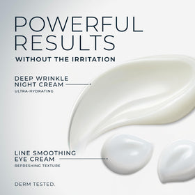 RoC Line Smoothing Eye Cream applied around eyes