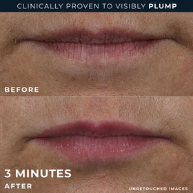 RoC Lip Volumizer texture on a fingertip