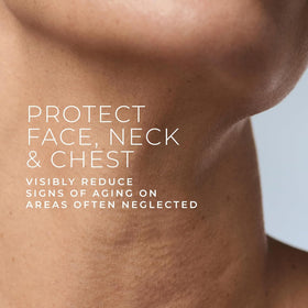 RoC Multi Correxion Chest Neck Face Moisturizer SPF 30 application on skin